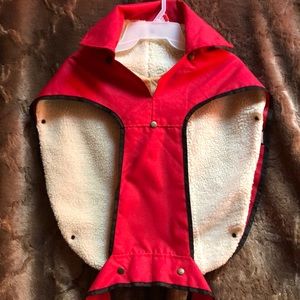 Zack & Zoey doggie raincoat with snap out fleece liner